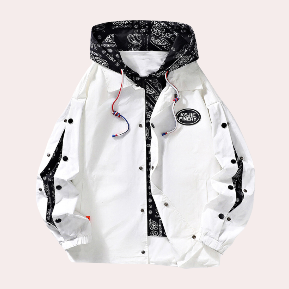 Vallois - Trendy men's summer jacket with hood