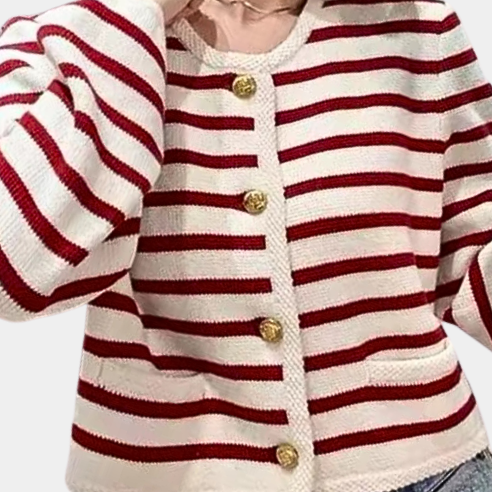 Alenka - Stylish Striped Summer Cardigan for Women