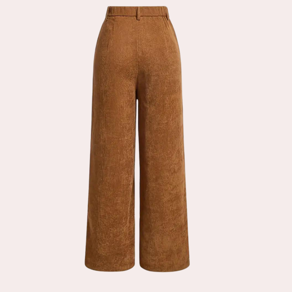 Graciella - Elegant ladies' trousers with a high waist for summer