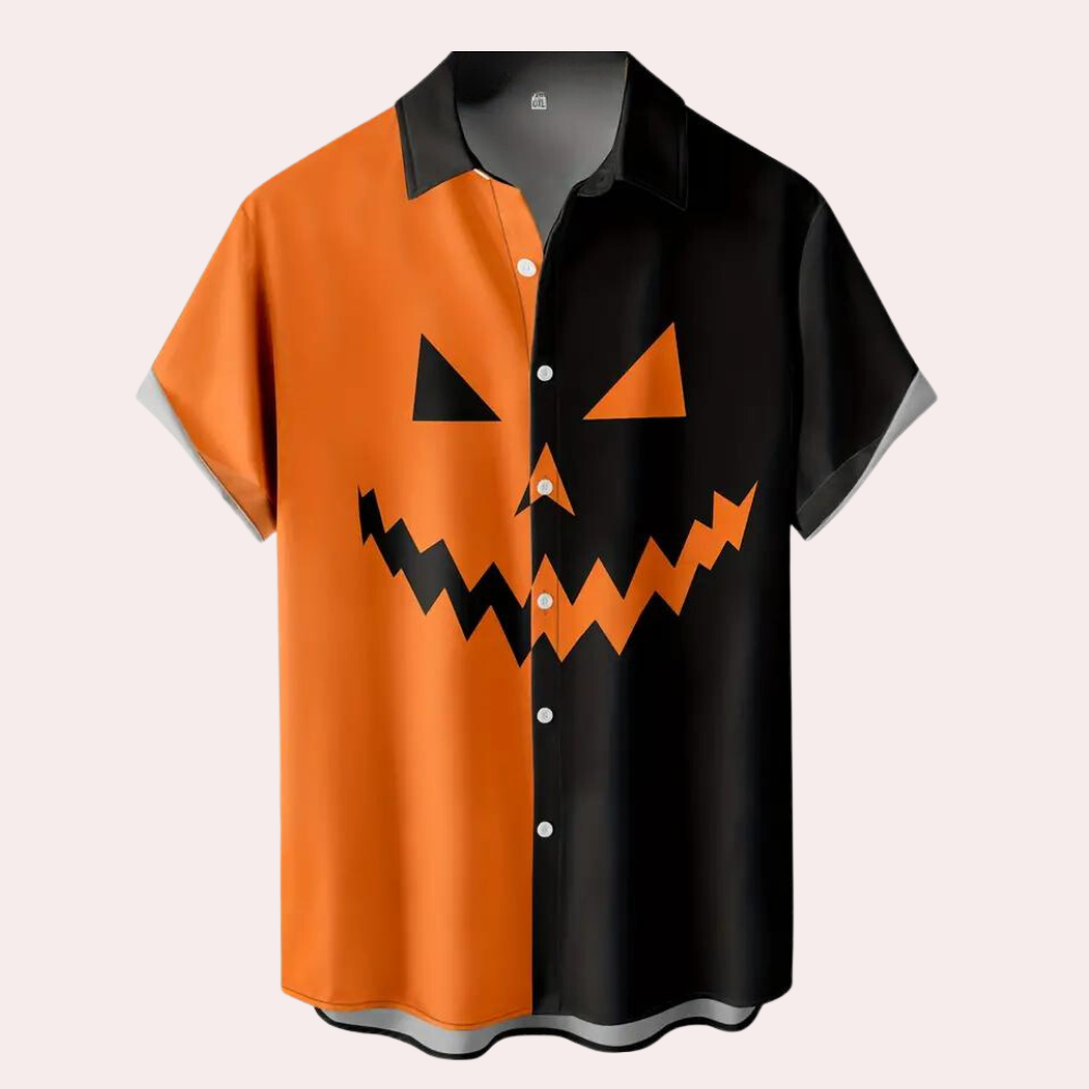 Anitra - Spooky Pumpkin Face Summer T-shirt for Men