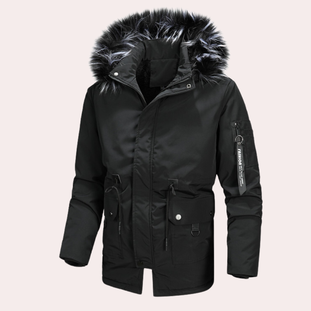 Bartek - Trendy coat with hood for cold days