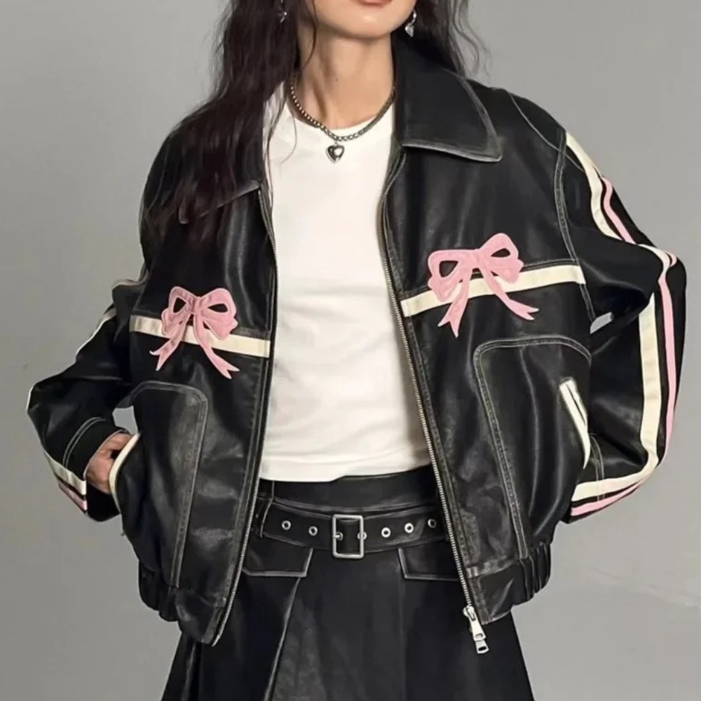 Ursuline - Classic Women's Jacket with Luxury Bow Detail for Summer