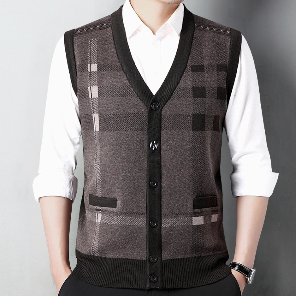 Vidor - Modern Knitted Men's Cardigan for Summer