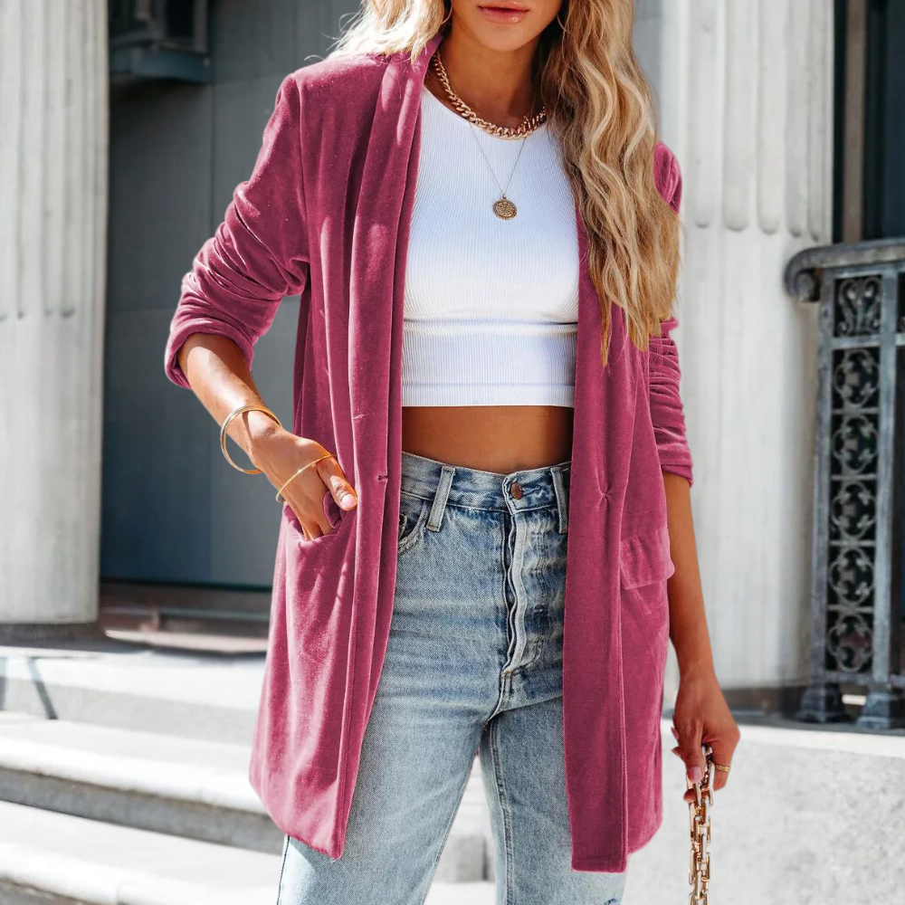UNDINE - Fashionable Velvet Summer Jacket for Women