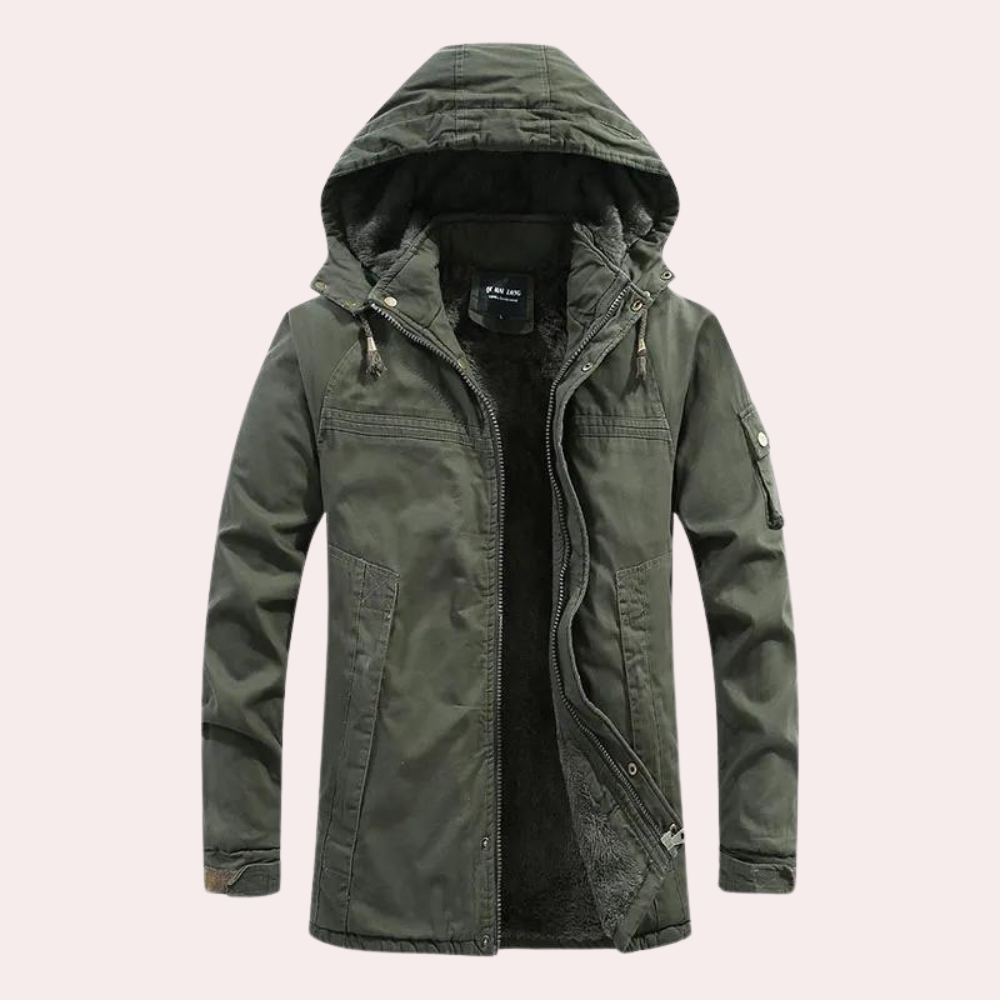 AARON - Stylish Winter Coat with Hood for Men