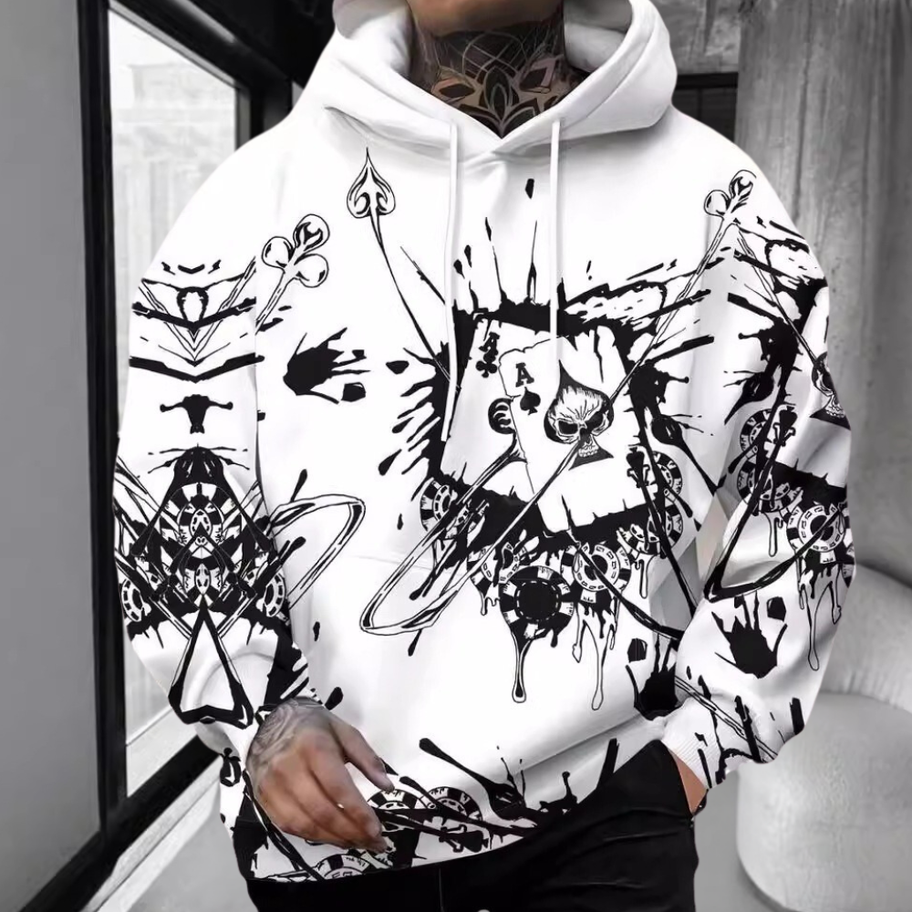 DALE - Light Printed Hoodie for Men - Summer Edition