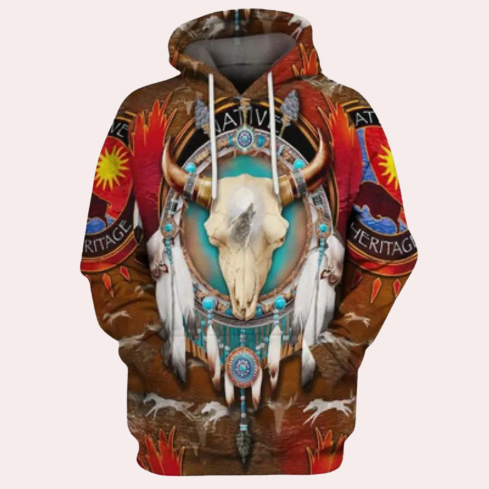 ALVARO - Comfortable Printed Summer Hoodie for Men