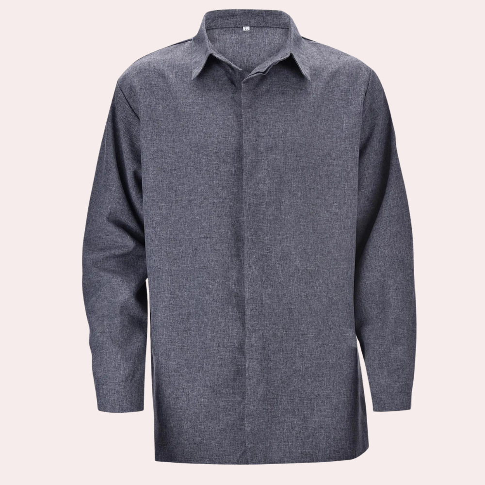 Claudio - Classic Men's Shirt with Long Sleeves for Summer