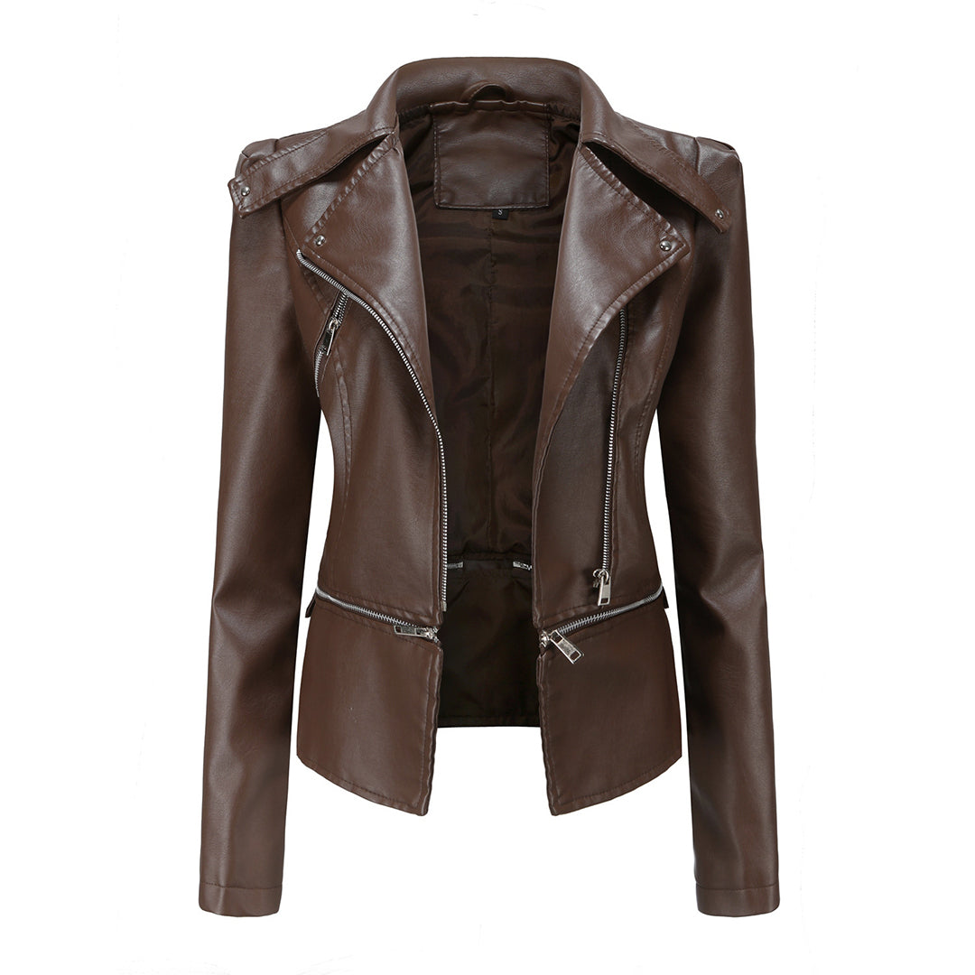 ALOJZIJA - Stylish Leather Summer Jacket