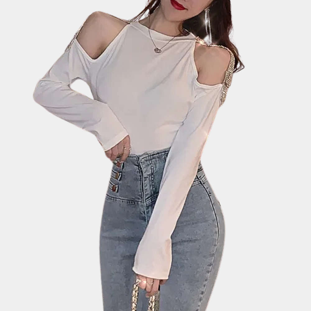 CELINA - Luxe Summer Shoulder Top for Women