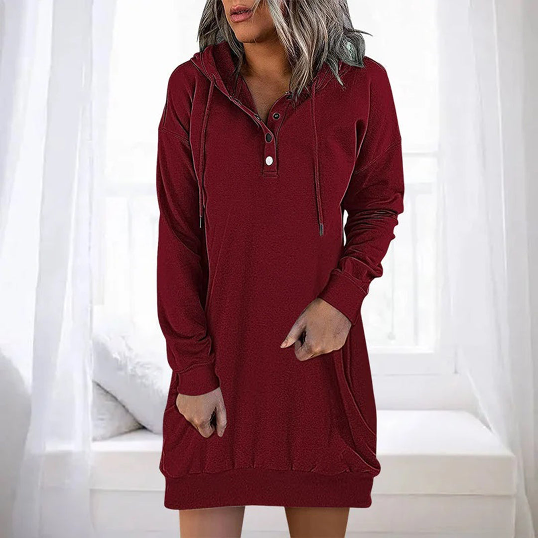 ALLEGRA - Spring/Summer Casual Hoodie Dress