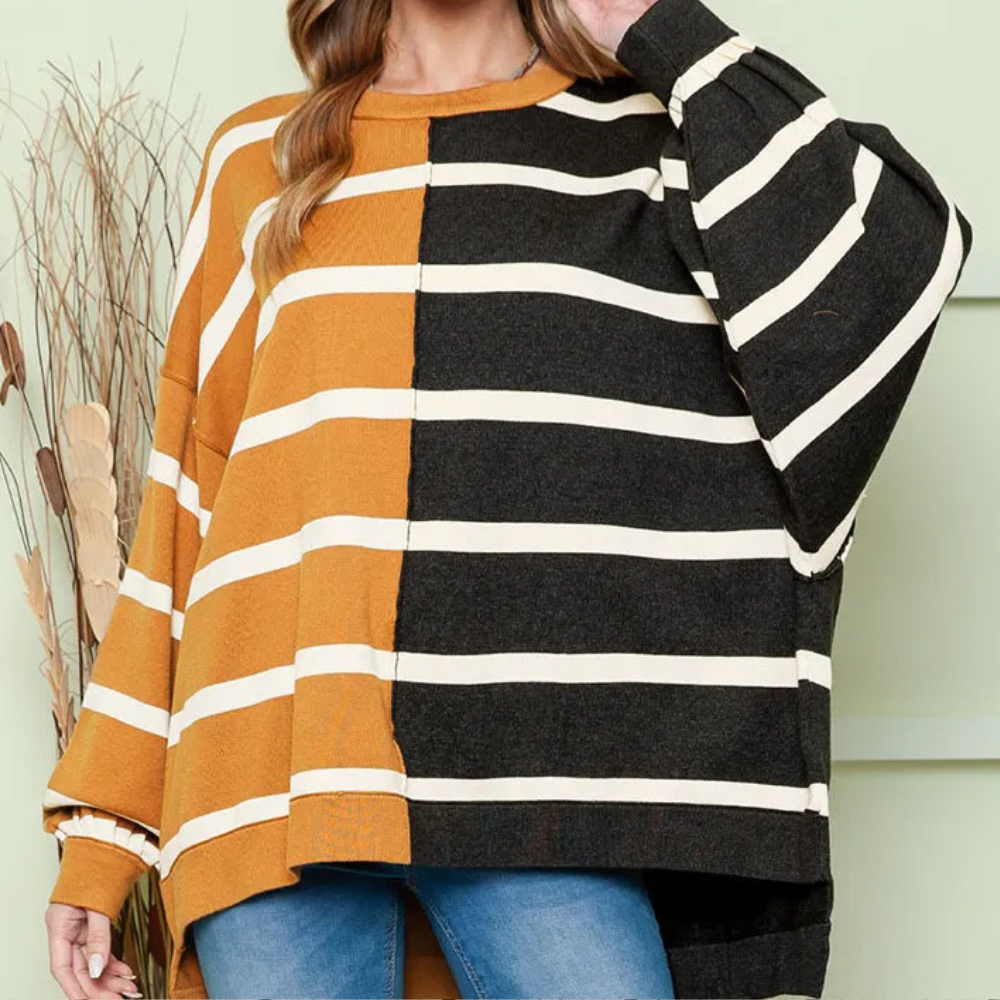 VICTORIA - Lightweight Striped Casual Summer Jumper for Women