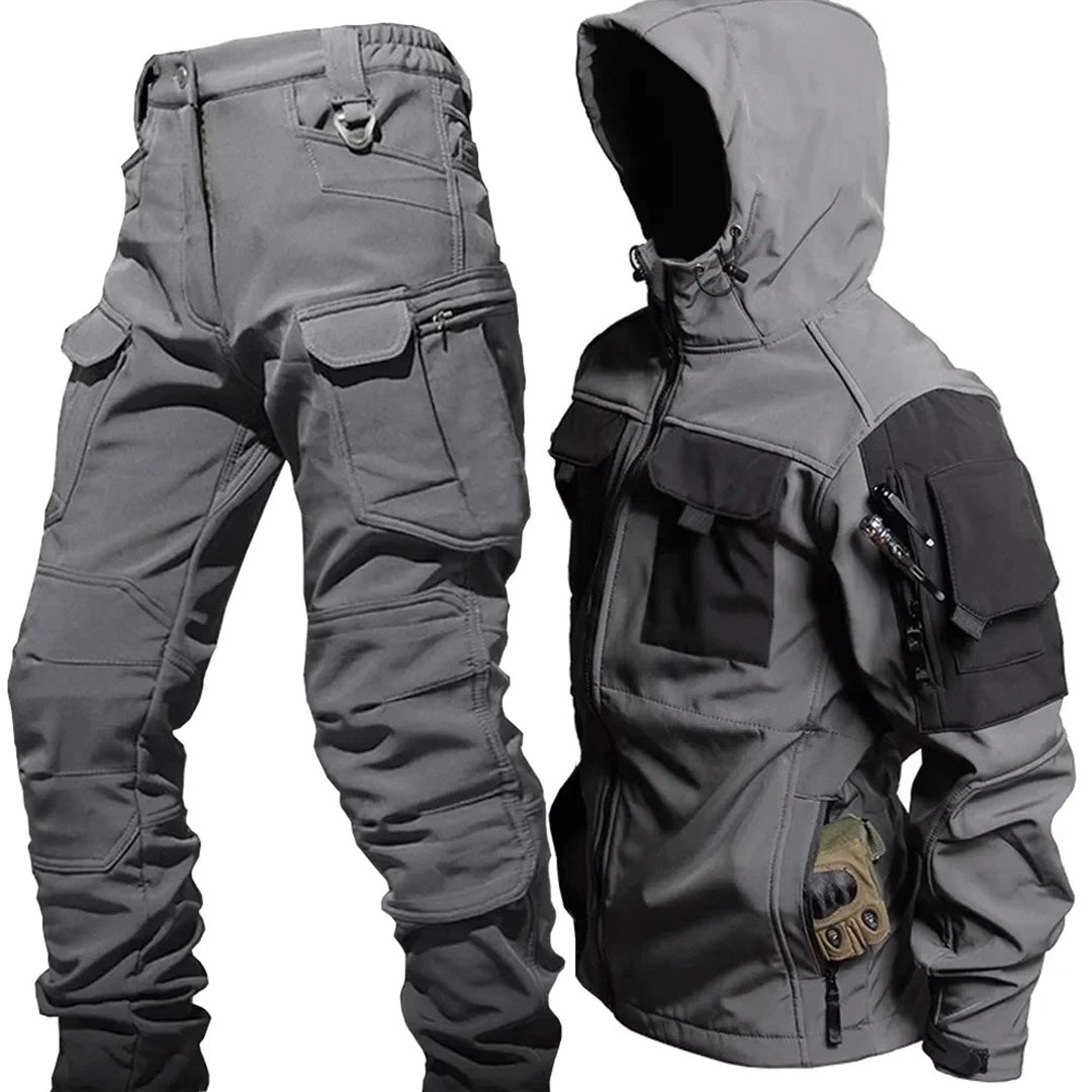 Zeitloses Sharkskin-Set