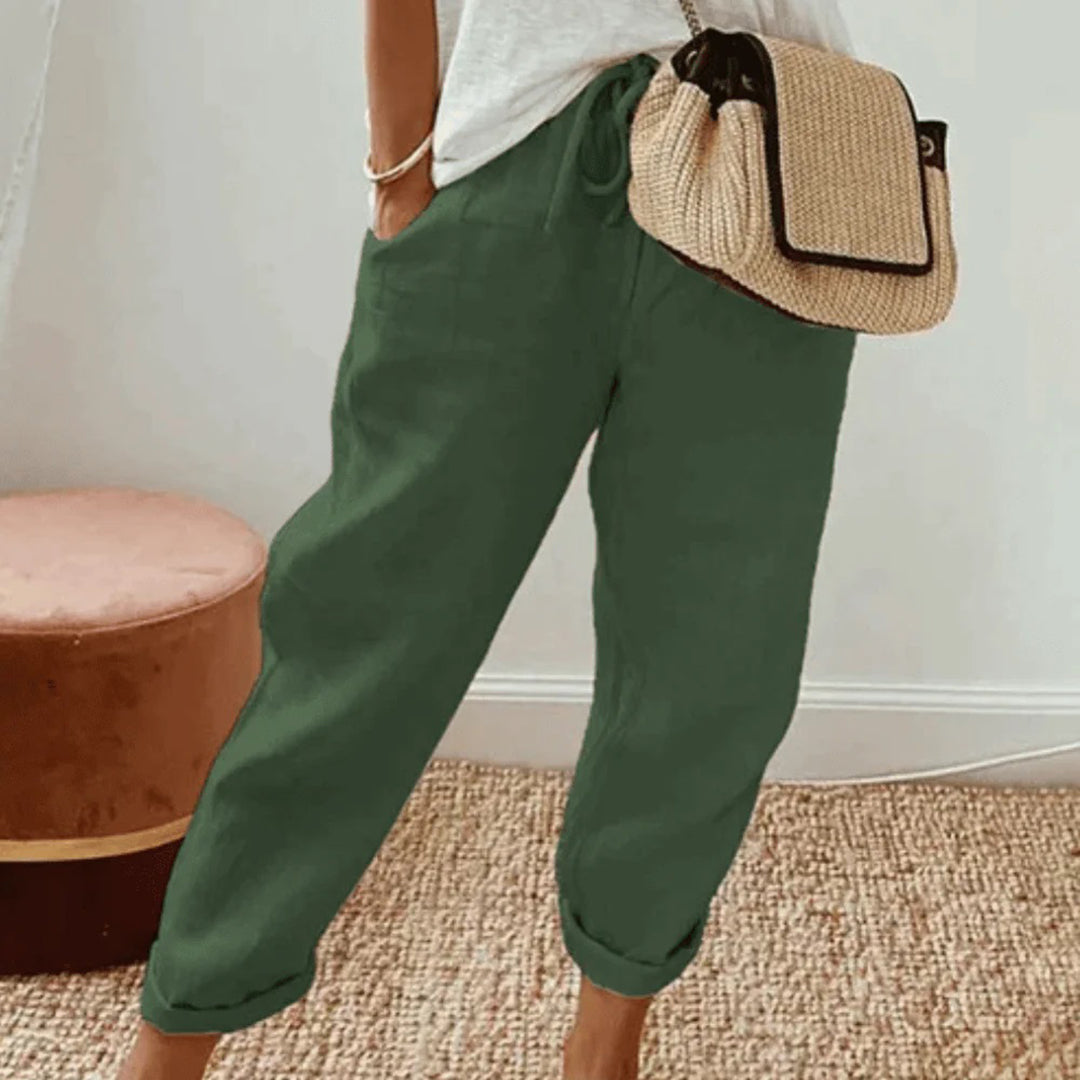 Elegante Baumwollhose