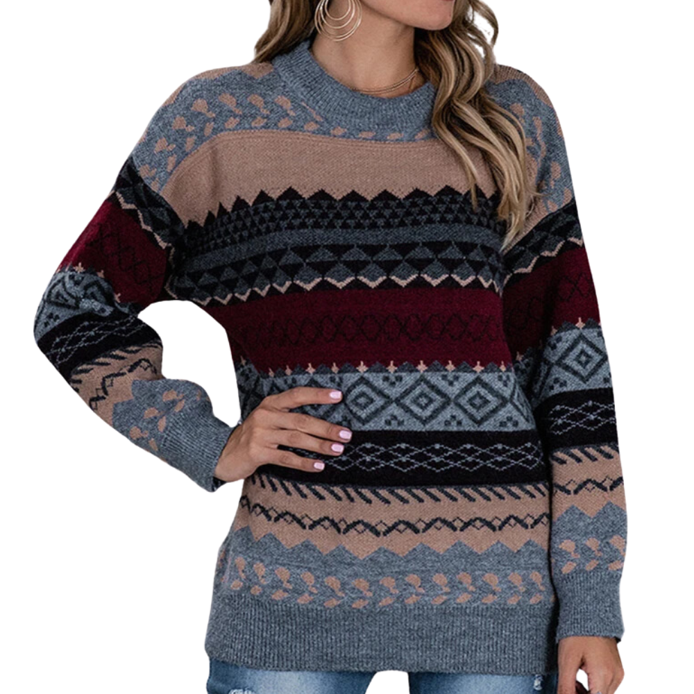 Vintage Striped Women's Jumper for Summer