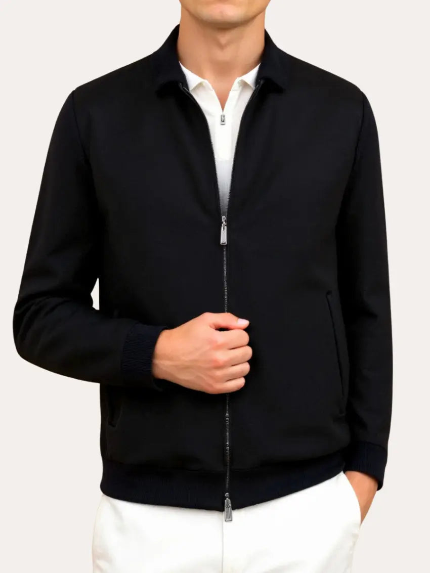 Jacke mit Polokragen