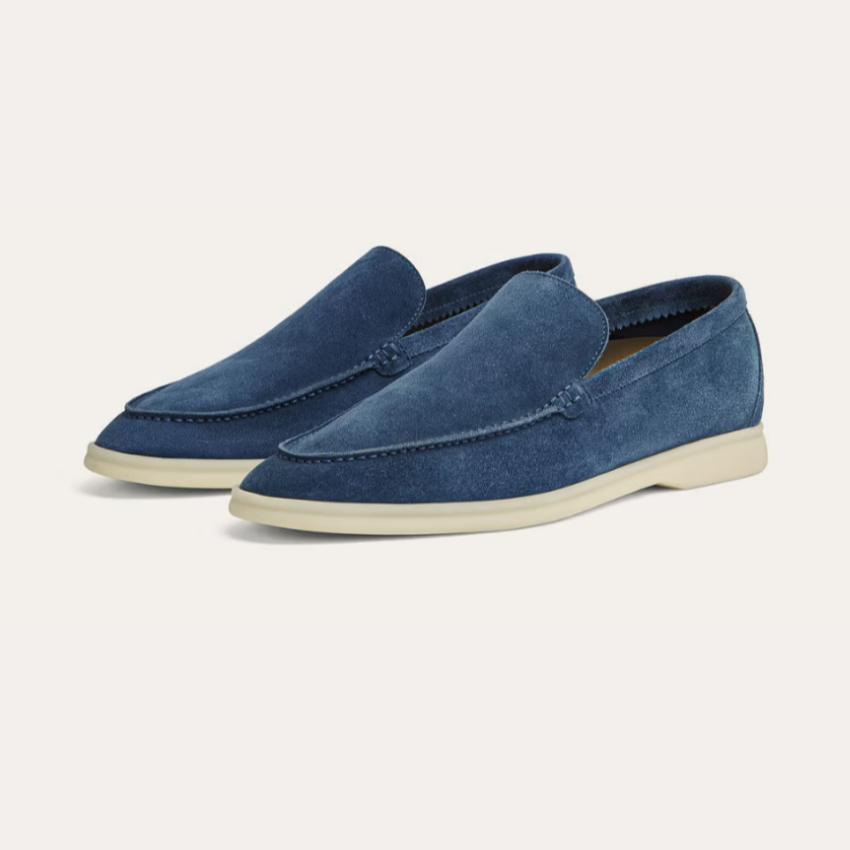 Refined Suede Loafers – Blue