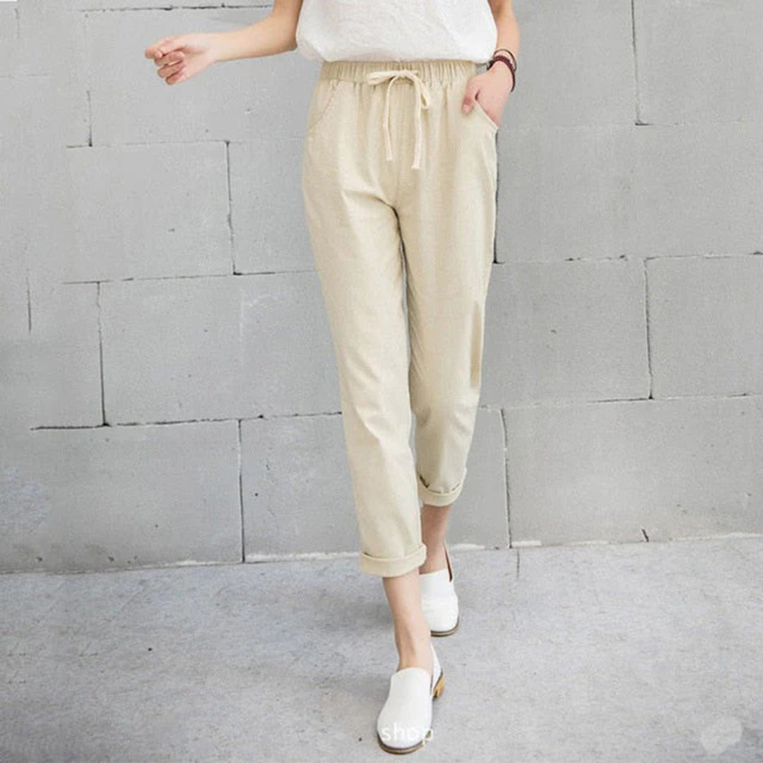 Elegante Leinenhose
