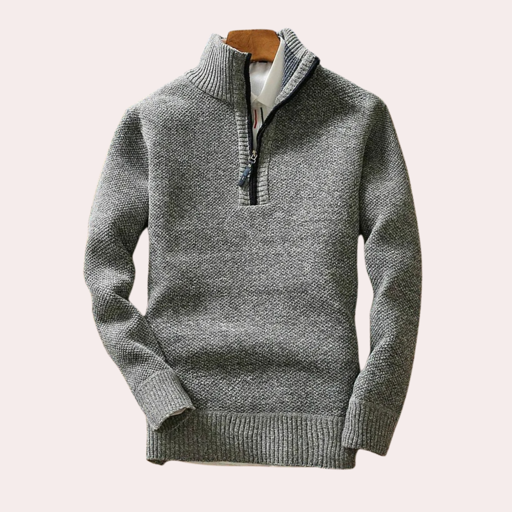 BRICE - Comfortable Half-Zip Jumper for Men - Spring/Summer Edition