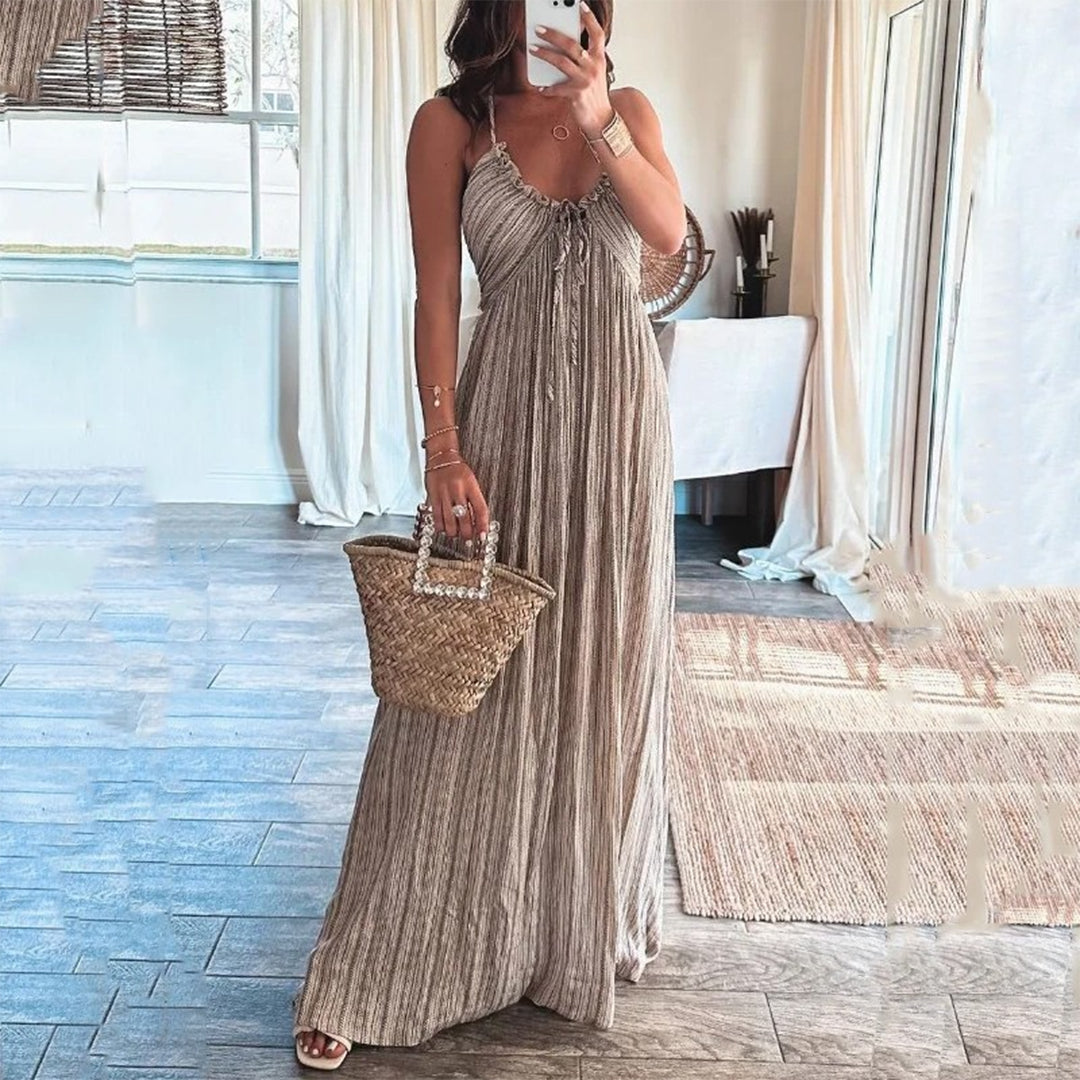 VILMA - Summer Casual Halter Maxi Dress