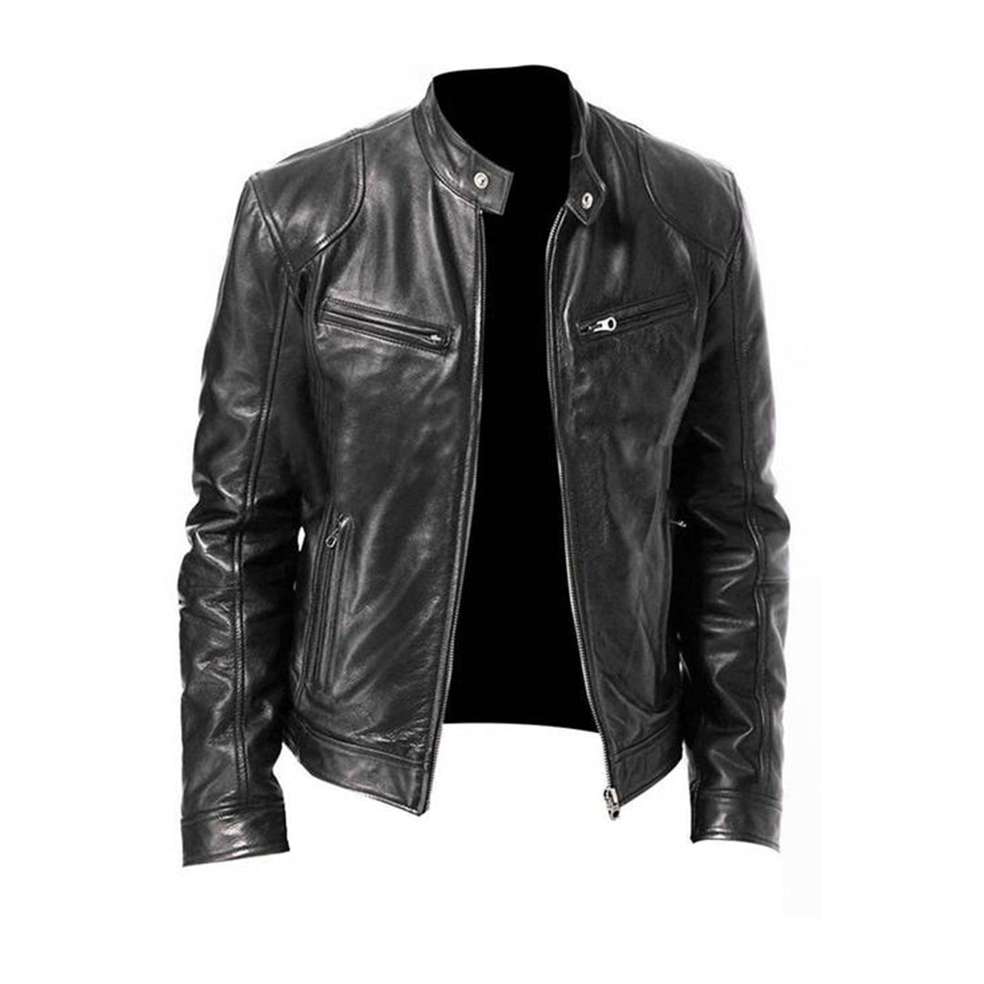 MIKEL - Leather Summer Jacket for Men