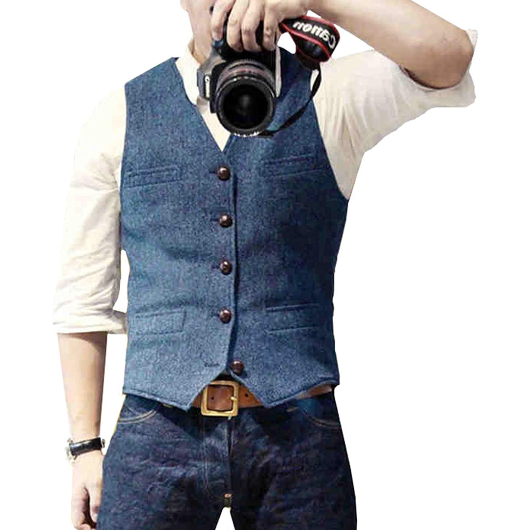 OLIVER - Elegant summer gilet for men