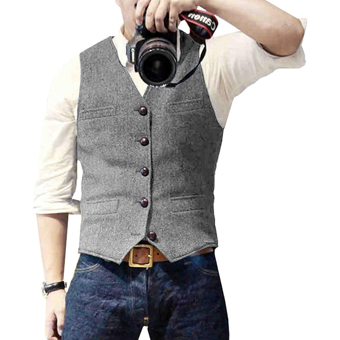 OLIVER - Elegant summer gilet for men