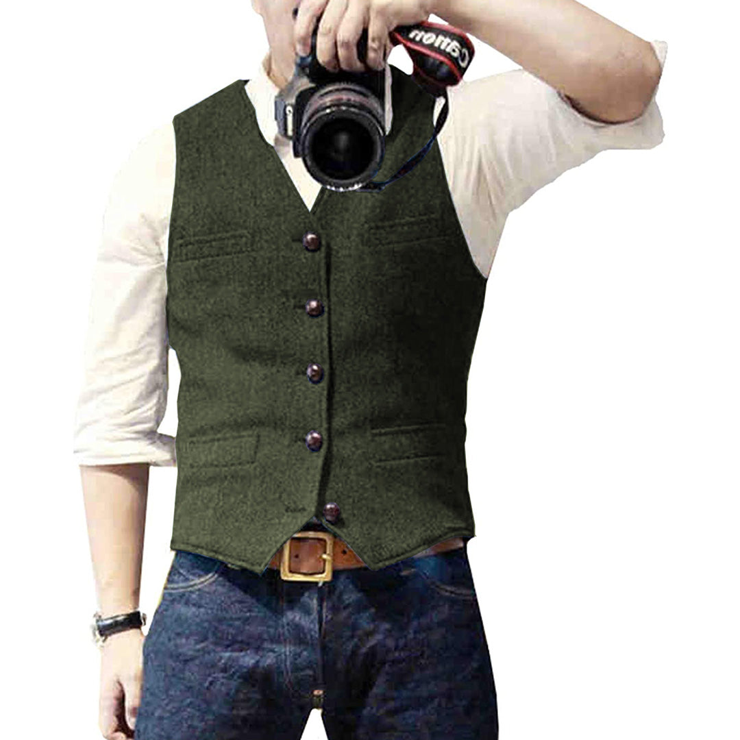 OLIVER - Elegant summer gilet for men