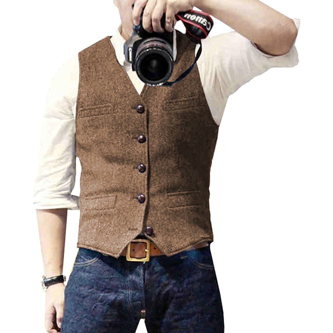 OLIVER - Elegant summer gilet for men