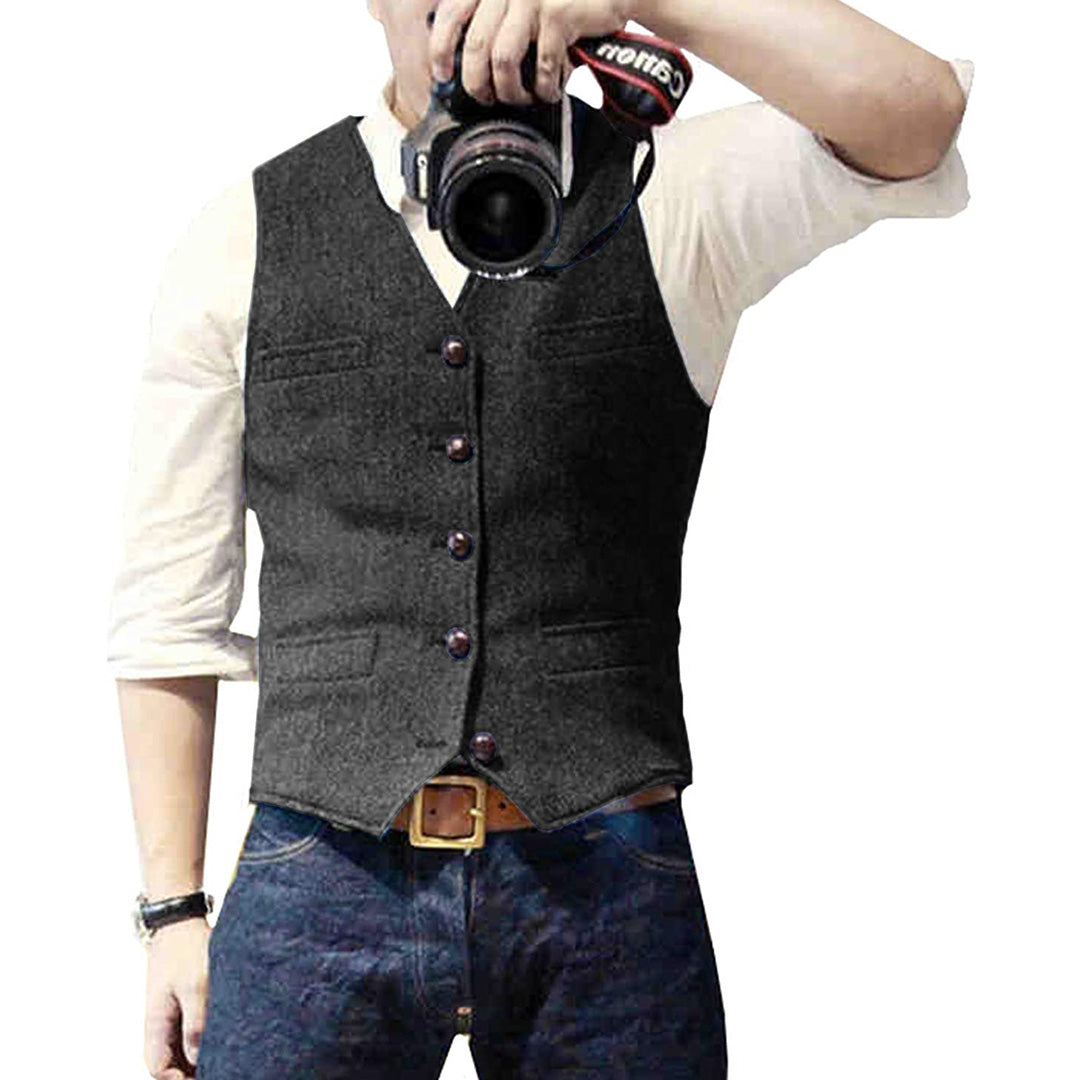 OLIVER - Elegant summer gilet for men