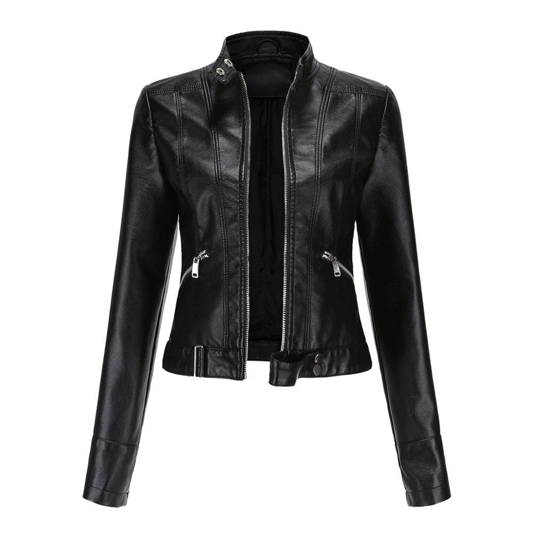 OXANA - Short Leather Jacket for Women (Spring/Summer)