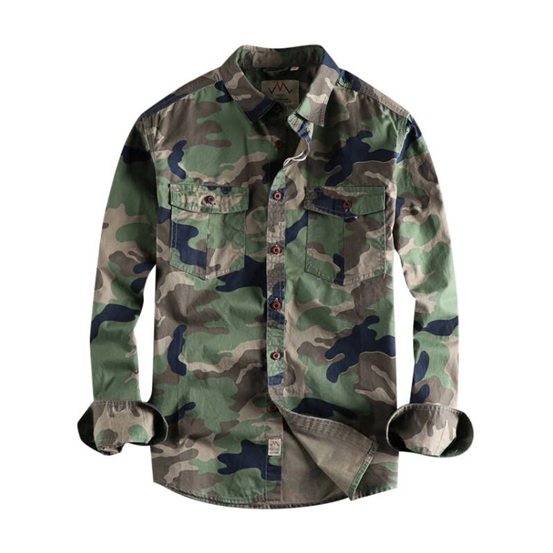AUBERT - Men's Camouflage Summer Shirts