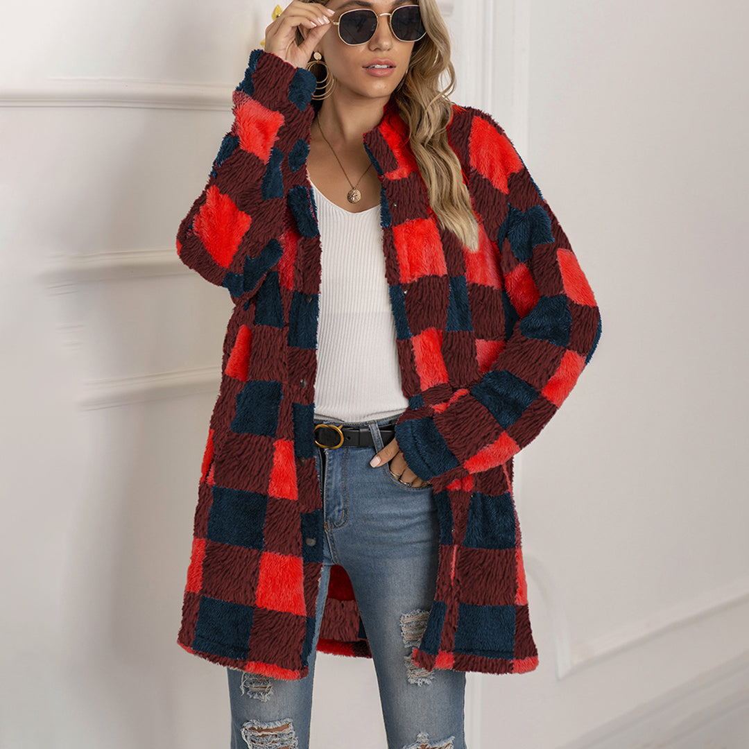 VIALI - Comfortable Checked Summer Jacket