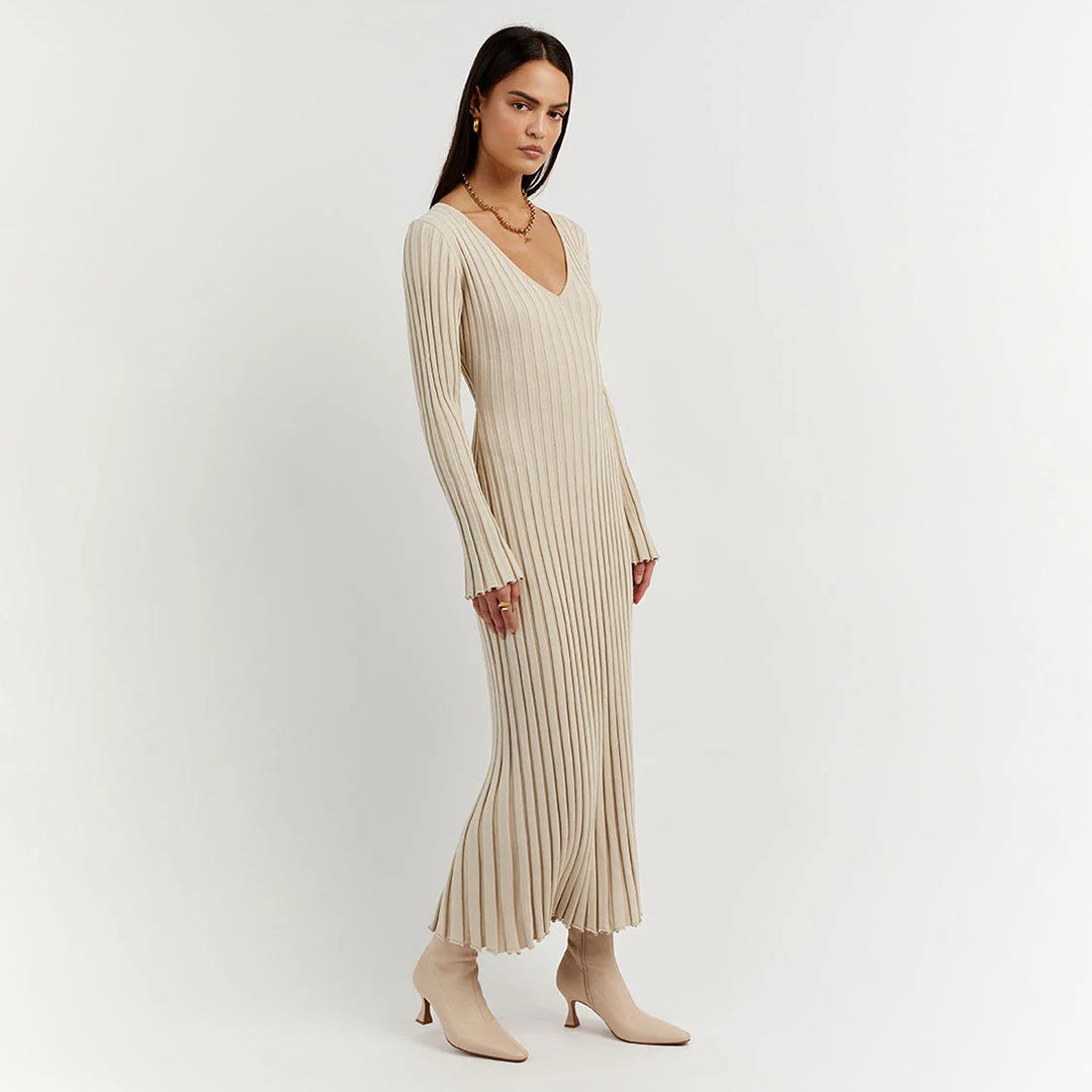 ABIGAIL - Airy knitted maxi summer dress
