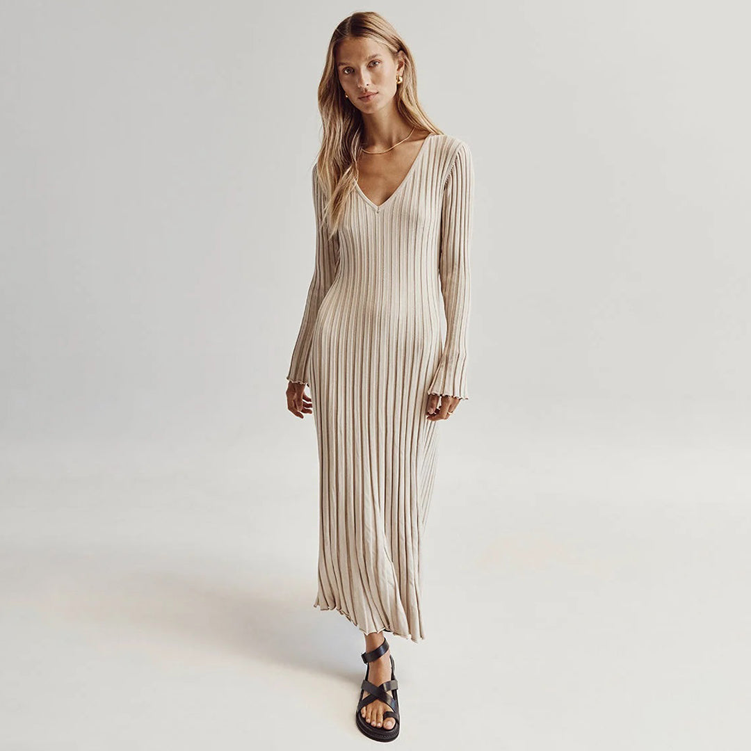 ABIGAIL - Airy knitted maxi summer dress