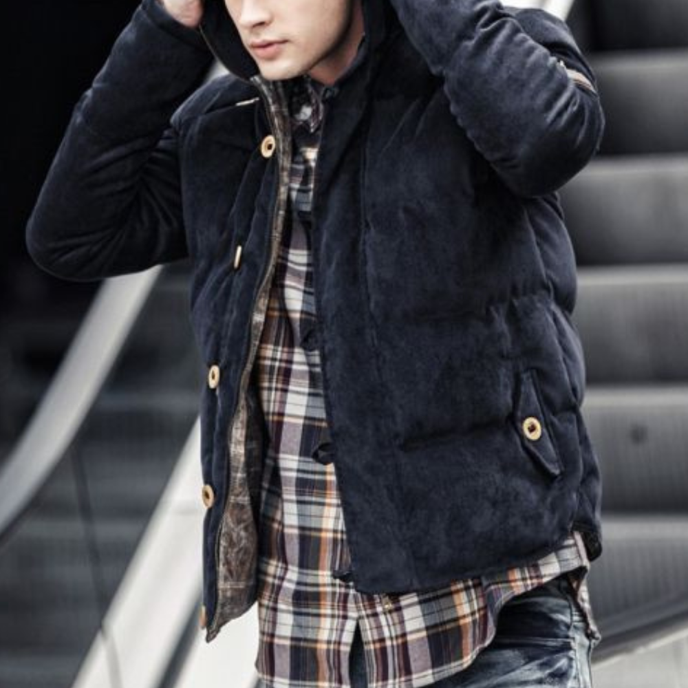 STEVEN - Luxe Hooded Coat for Men