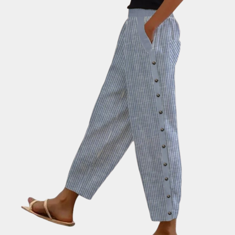 Tania - Stylish Chic Striped Trousers for Women for Summer
