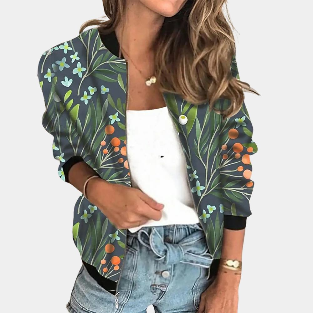 Trendy Summer Jacket with Print for Women