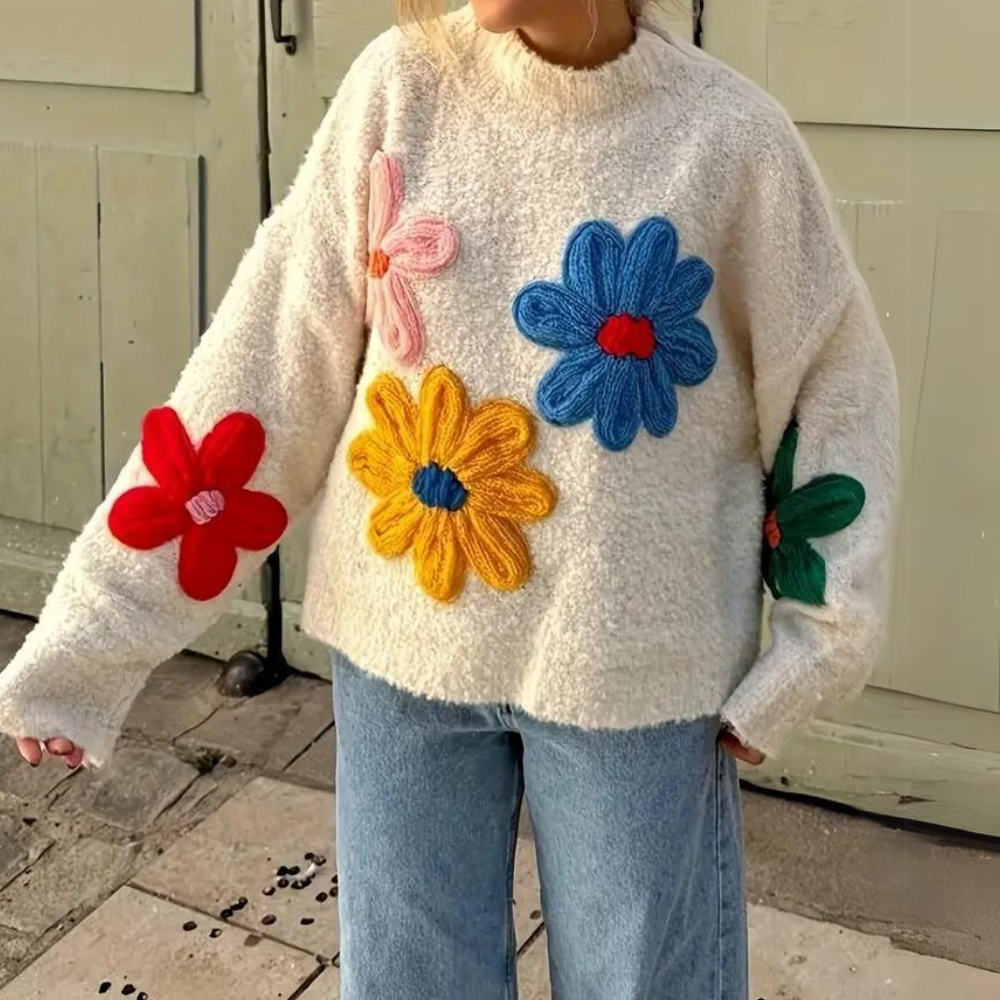 BRENDA - Stylish Summer Floral Jumper for Women