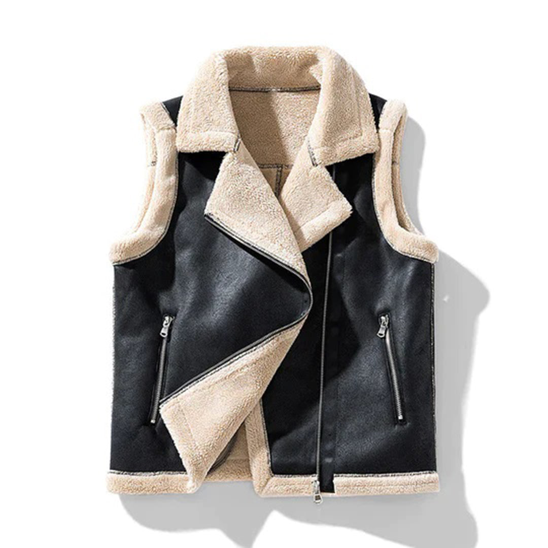 CHARLOTTE - Lightweight sherpa vest for summer