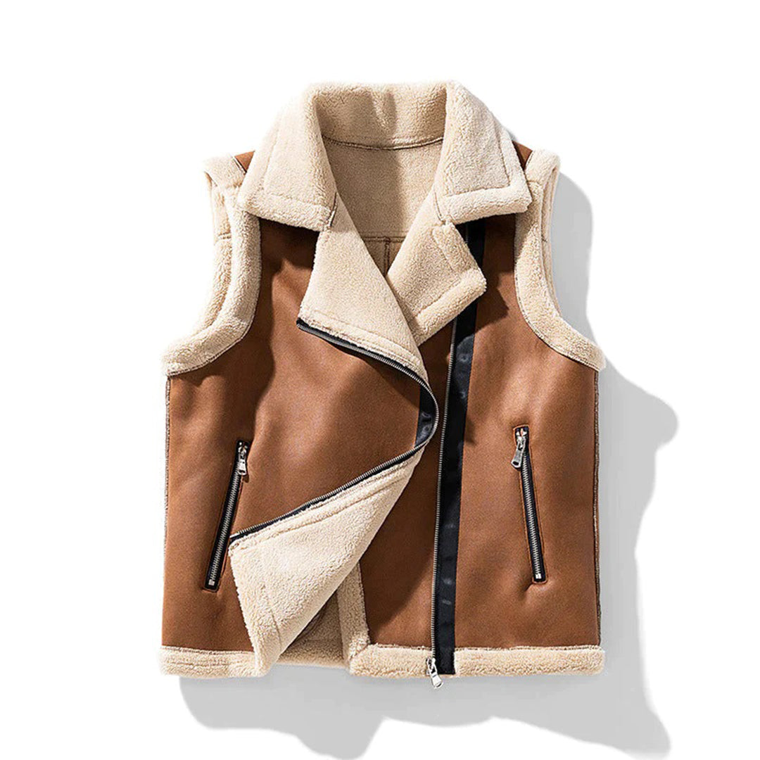 CHARLOTTE - Lightweight sherpa vest for summer