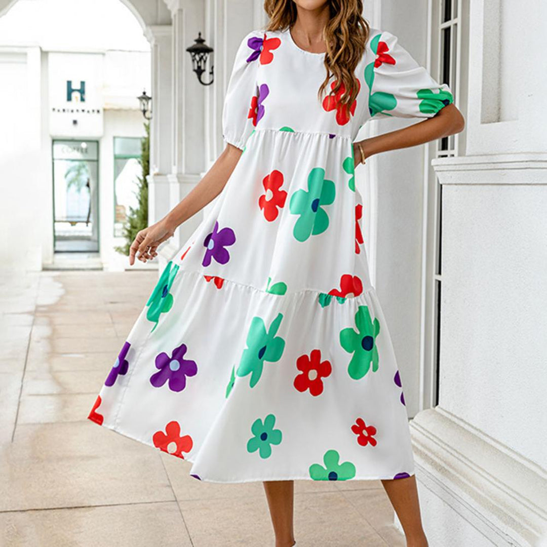 CHOLE - Comfortable casual midi dress for summer