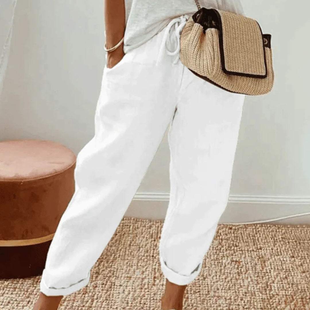 Elegante Baumwollhose