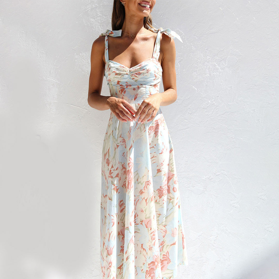 BRIA - Fashionable Summer Floral Midi Dress