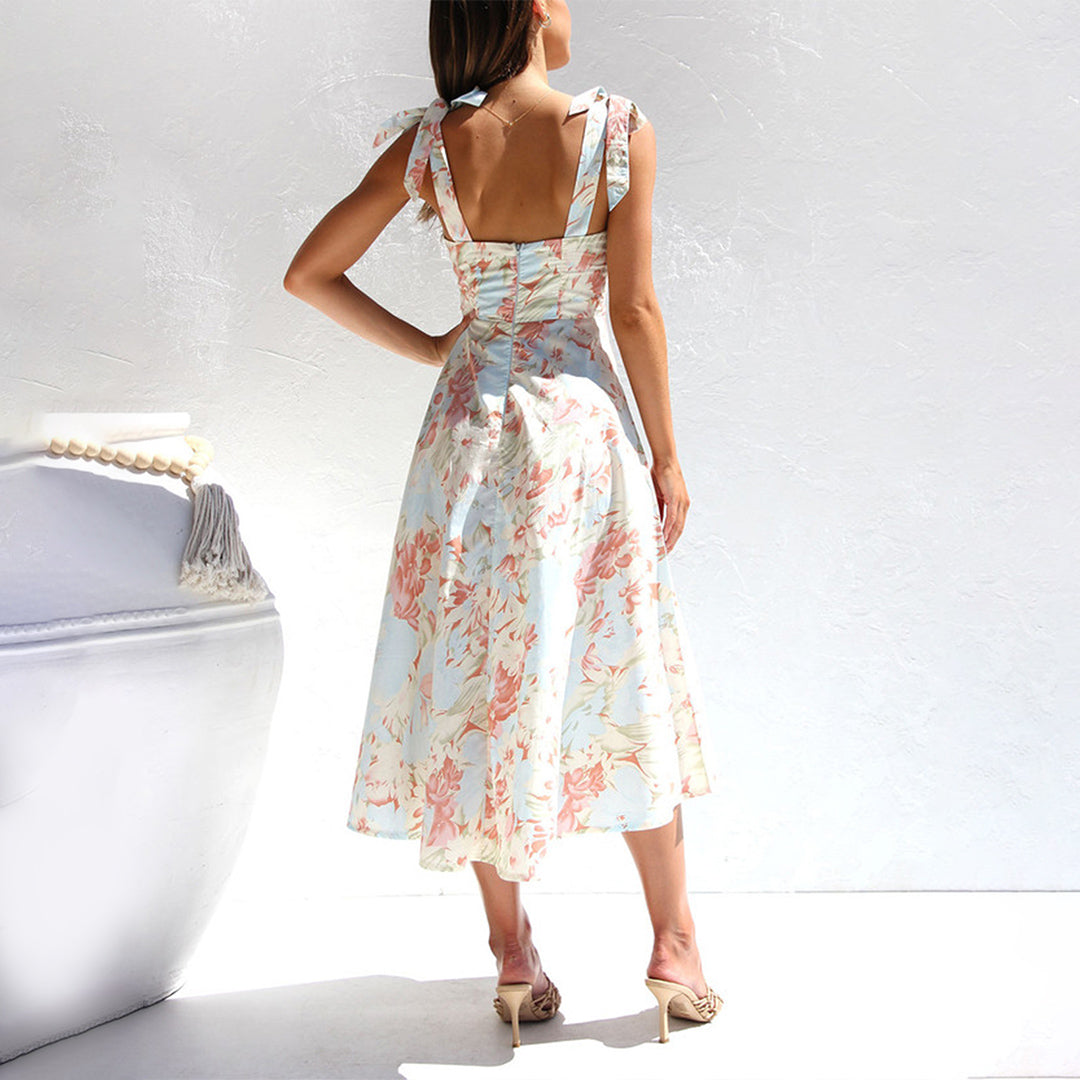 BRIA - Fashionable Summer Floral Midi Dress