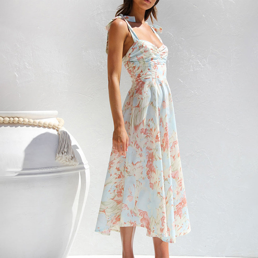 BRIA - Fashionable Summer Floral Midi Dress