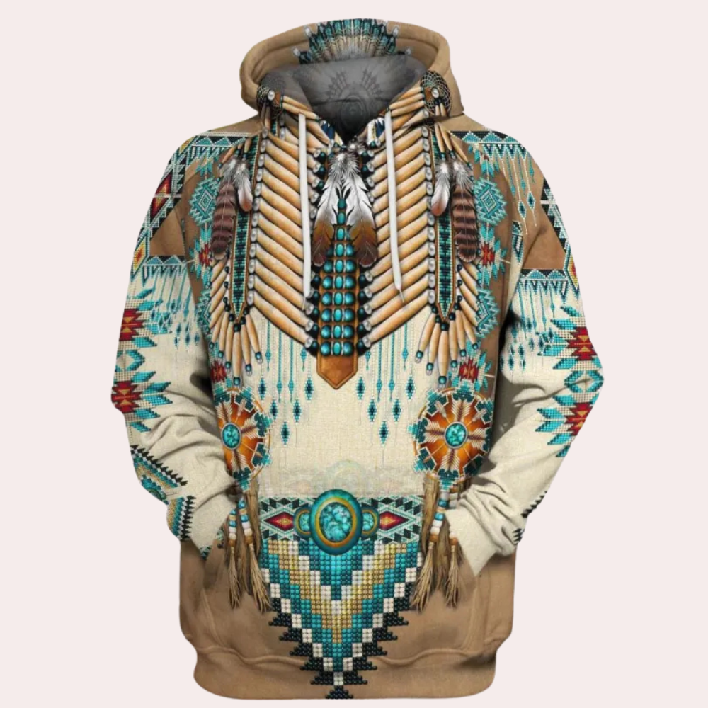 ALVARO - Comfortable Printed Summer Hoodie for Men