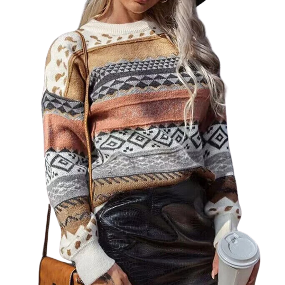 Vintage Striped Women's Jumper for Summer