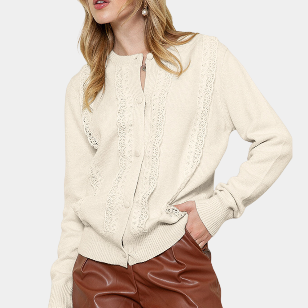 ANITA - Classic Knitted Summer Cardigan for Women