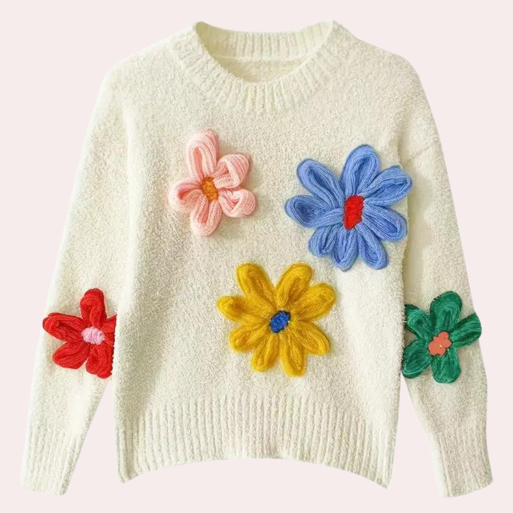 BRENDA - Stylish Summer Floral Jumper for Women